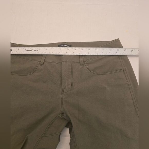 Arc'teryx Levon Women's Hiking Pants Size 10 In Army Green - Picture 10 of 15